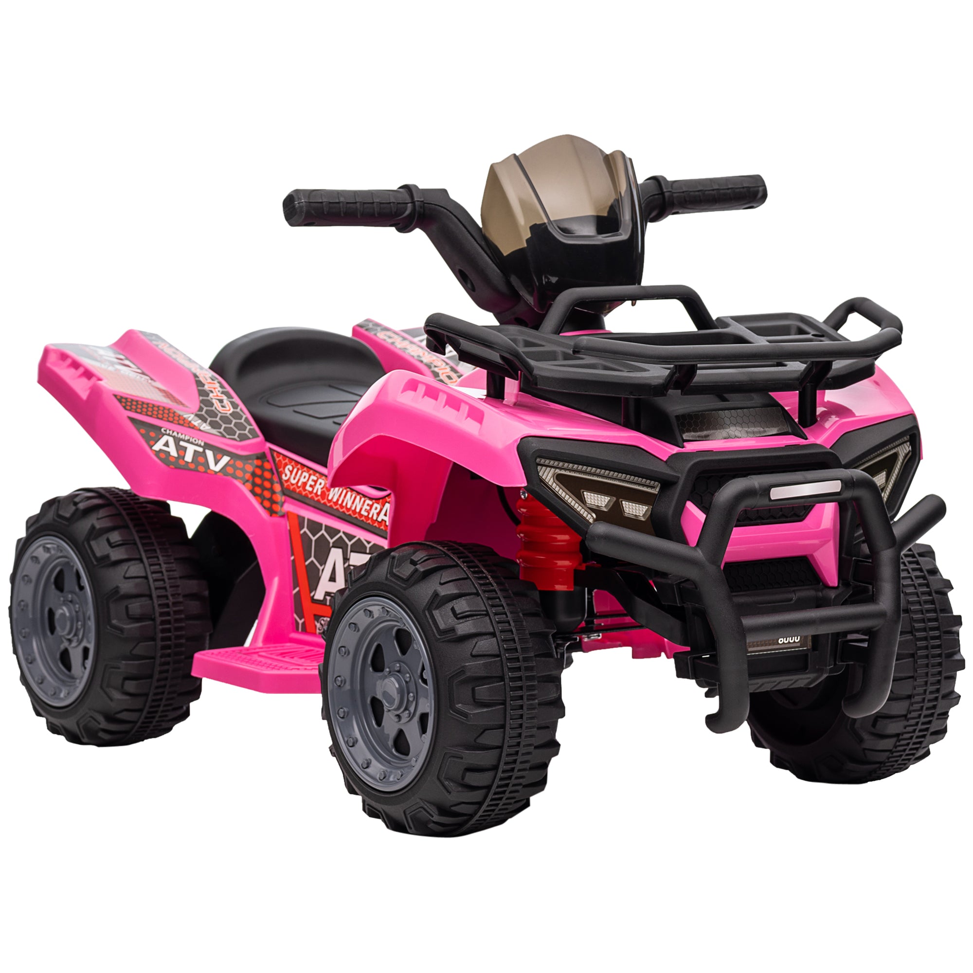 6V Kids Electric Ride on Car Toddlers Quad Bike All Terrain Vehicle Toy With Music for 18-36 months