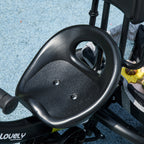 6 in 1 Kids Trike Push Bike w/ Push Handle, Canopy, 5-point Safety Belt, Storage, Footrest, Brake, for 1-5 Years