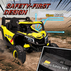 12V Kids Ride On Car with Remote Control, Kids Electric Car with Suspension System, Music, for Kids 3-5 Years