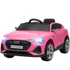 12V Kids Electric Ride on, Electric Car for Kids with Parental Remote, Music, Lights, Suspension Wheels, Pink