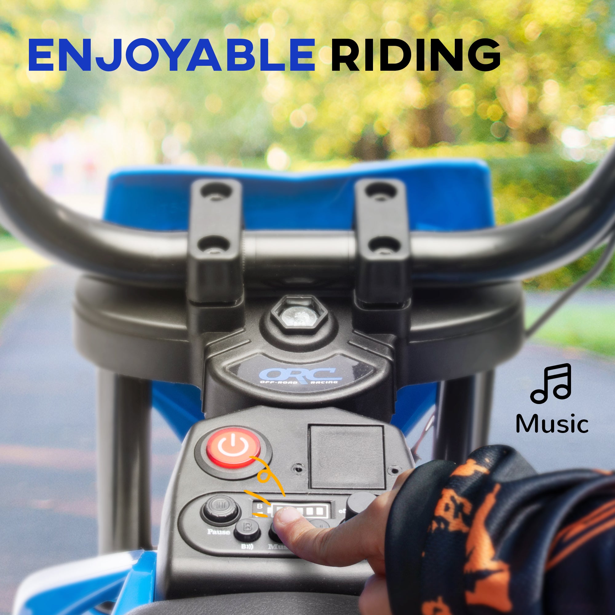 12V Kids Electric Motorbike, Kids Electric Ride on motorcycle w/ Twist Grip Throttle, Training Wheels