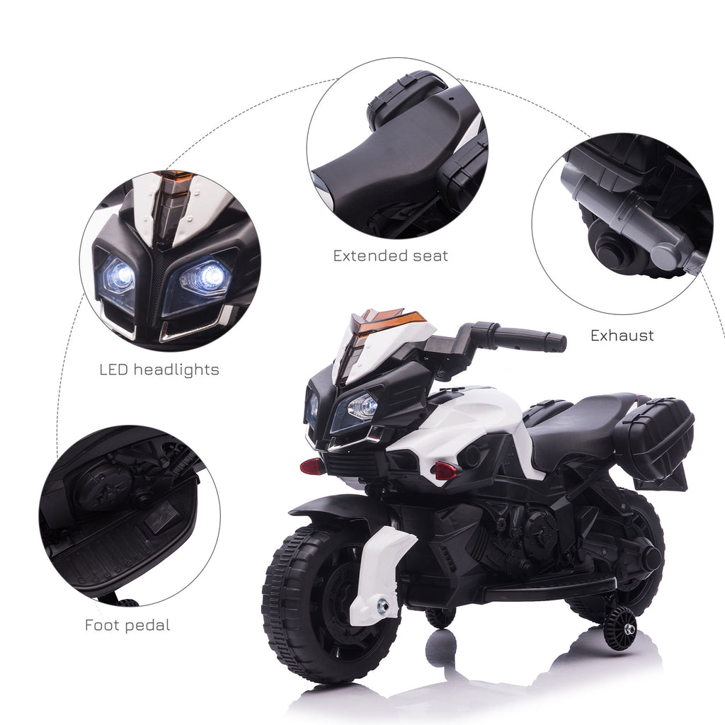 Kids Electric Motorbike 6V Ride on Motorcycle Vehicle w/ Lights Horn Sounds for 1.5-4 Years Old