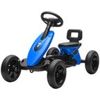 Pedal Go Kart for Kids 2-5 Years, with Silent EVA Wheels, Metal Frame