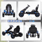 Pedal Go Kart for Kids Aged 3-6 Years, with Freewheel System, Brake, EVA Anti-Slip Wheels