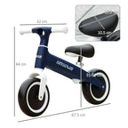 Baby Balance Bike, with Adjustable Seat, for 1.5-3 Years
