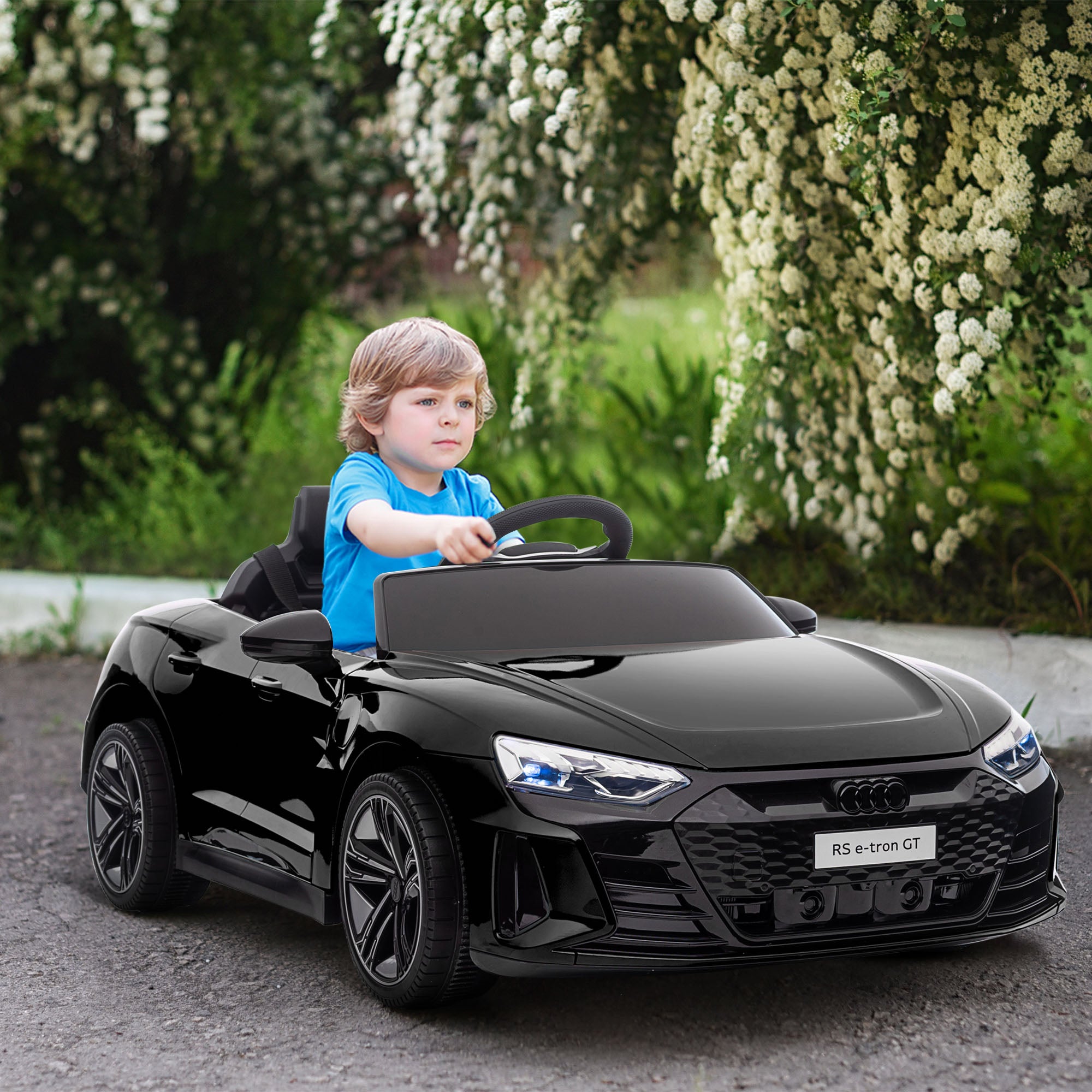 Audi Licensed 12V Kids Electric Ride-On, with Remote Control, Suspension System, Lights, Music, Motor