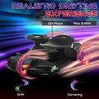 12V Kids Electric Go Kart with Music, LED Lights, Slow Start