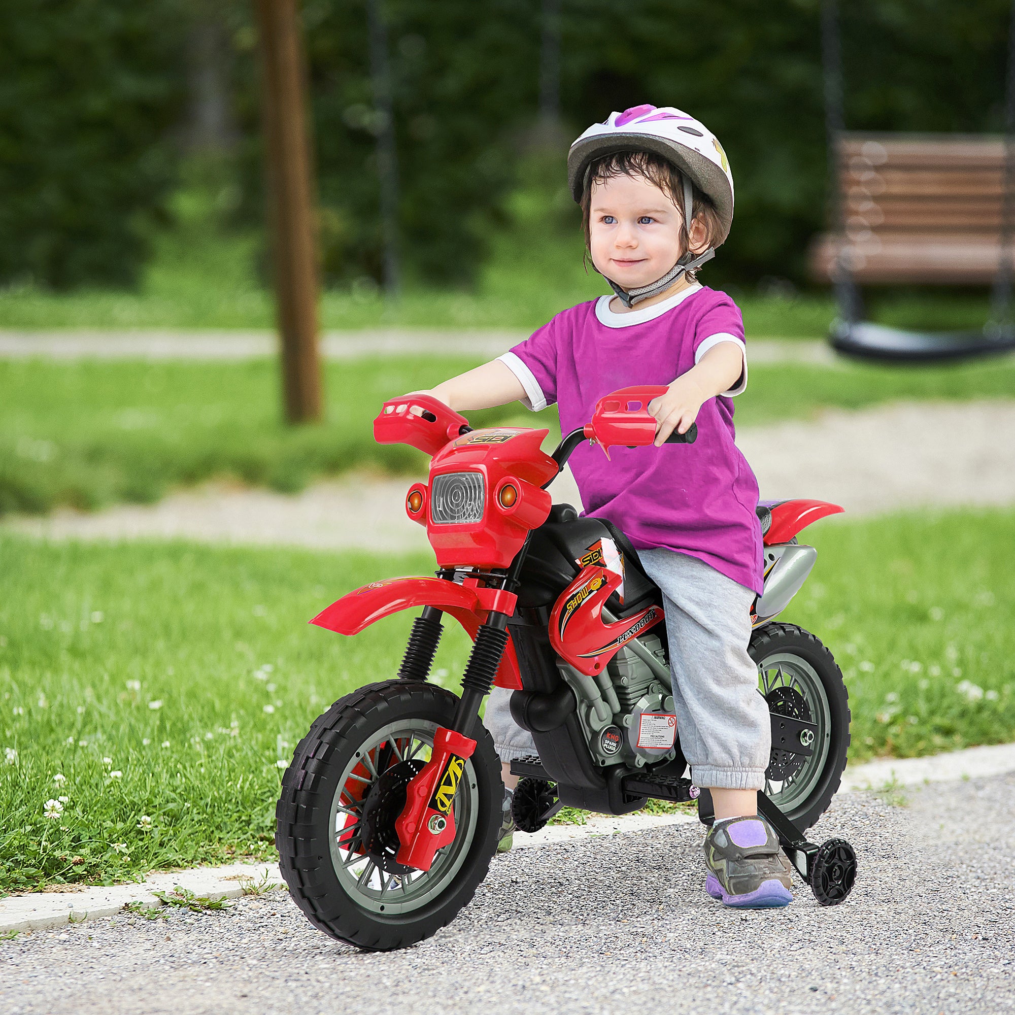 6V Kids Child Electric Motorbike Ride on Motorcycle Scooter Children Toy Gift for 3-6 Years