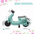 6V Ride on Motorbike, Kids Electric Motorbike w/ Headlights, Music, Training Wheels, for Ages 18-36 Months