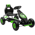 Kids Pedal Go Kart, with Adjustable Seat, Inflatable Tyres