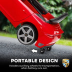 Kids Electric Car, 12V Licensed RUF GT Ride on Car with Suspension, Remote Control, Music, for 3-5 Years