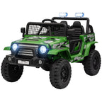 12V Battery Powered Kids Ride-On Car, Electric Truck w/ Spring Suspension, Remote, Music, Horn, Lights