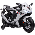 6V Honda Licensed Kids Motorcycle w/ Music, Training Wheels