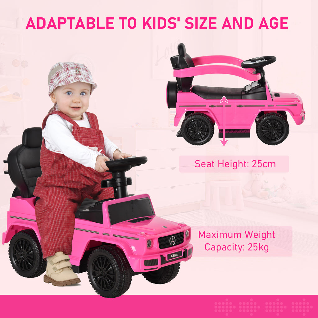 3 in 1 Kids Children Ride on Push Car Toddler Sliding Car G350 Licensed Walker Foot to Floor Slider Push-Along with Horn Steering Wheel NO POWER Manual