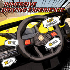 12V Kids Ride On Car with Remote Control, Kids Electric Car with Suspension System, Music, for Kids 3-5 Years