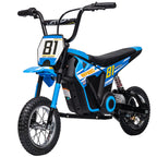 Kids Electric Motorbike, 24V Ride On Motorcycle with 3 Speeds and Rear Suspension, Dirt Bike for 8-12 Years Old