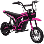 24V Electric Motorbike with Twist Grip Throttle, Music, Horn, 12" Pneumatic Tyres, 16km/h Max Speed