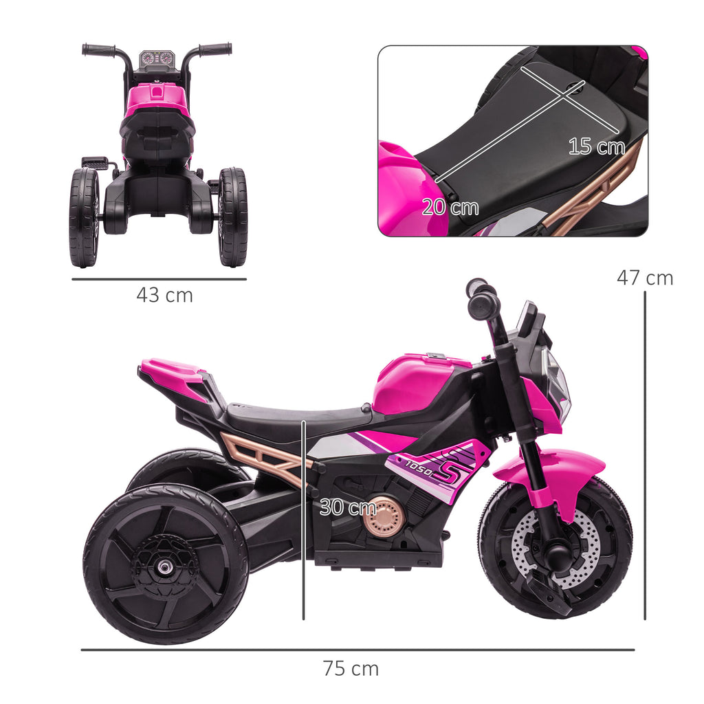 Motorcycle Design, 3 in 1 Toddler Trike, Sliding Car, Balance Bike with Headlight, Music, Horn