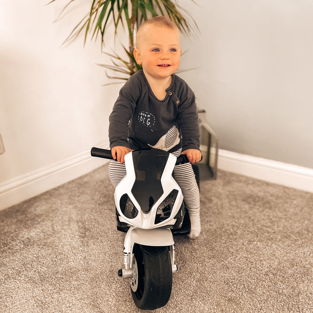 Electric Kids Ride on BMW Motorbike W/Headlights and Music, 6 V