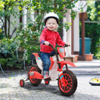 12V Kids Electric Motorcycle Ride-On, with Training Wheels, for Ages 3-6 Years