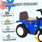 Ride On Tractor Toddler Walker Foot To Floor Slider w/ Horn Storage Steering Wheel for 1-3 Years Old