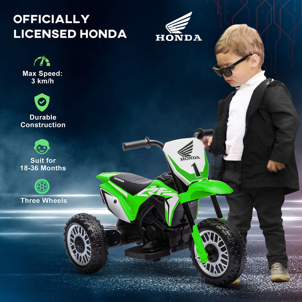 6V Kids Motorbike, Three-Wheel Kids Electric Bike with Horn, Startup Sound for Ages 18-36 Months