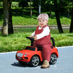 Bentley Bentayga Licensed Foot to Floor Ride on Car, Sliding Car Push Along Car w/ Under Seat Storage