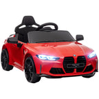12V BMW Licensed Kids Car, with Easy Transport, Remote Control, Suspension, Music, Horn, LED Lights