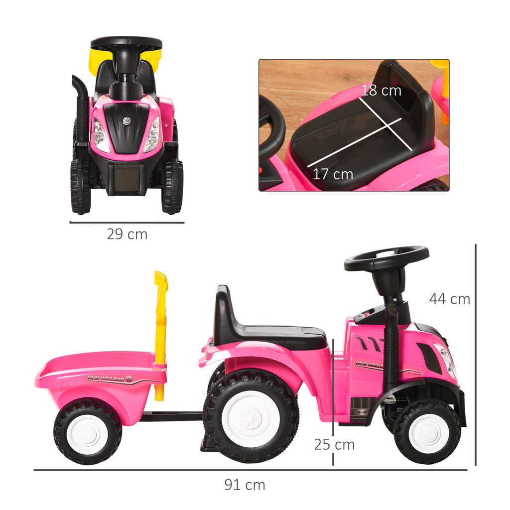 Ride-On Tractor, Toddler Walker, Foot-to-Floor Slide, for Ages 1-3 Years