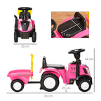 Ride-On Tractor, Toddler Walker, Foot-to-Floor Slide, for Ages 1-3 Years