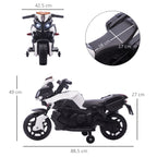 Kids Electric Motorbike 6V Ride on Motorcycle Vehicle w/ Lights Horn Sounds for 1.5-4 Years Old